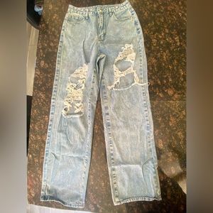 Wide legged ripped jeans from SHEIN brand new never worn